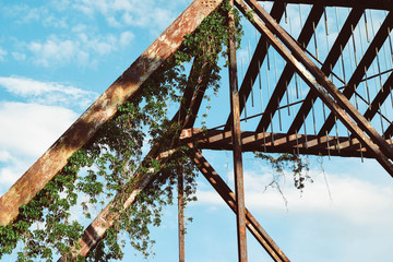 Fototapeta na wymiar Rusted Bridge