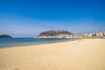 Fototapeta na wymiar San Sebastian - Donostia in Basque Country