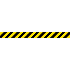 Barricade tape. Signal tape. Warning. Flat style. Vector illustration