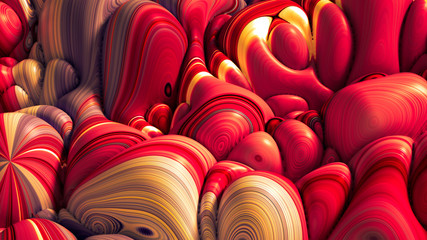 Fototapeta premium Soft, nice abstract background in bright colors. 3d illustration, 3d rendering.