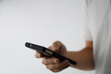 スマートフォン使用中