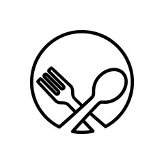 Spoon and fork Icon templates
