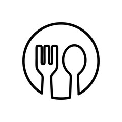 Spoon and fork Icon templates