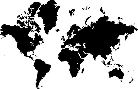 Mapa do mundo (mapa-Mundi)com países