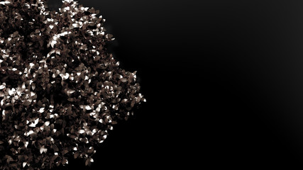 Obraz premium Elegant autumn background. 3d illustration, 3d rendering.