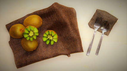 Kiwi. unas de las frutas mas completas con mayor aporte vitaminico y saludable