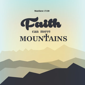 Bible Quote Design With Landscape