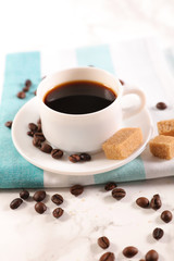 coffee cup and brown sugar