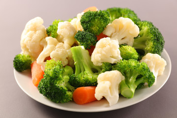 cabbage vegetable, broccolis, carrot and cauliflower