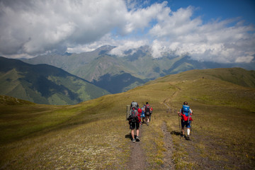 Fototapeta na wymiar Wanderung in Georgien