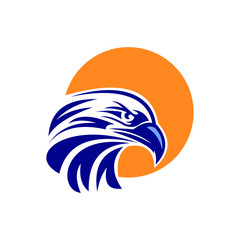 eagle head logotype, smart icons for company © nenk123