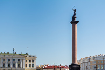 Fototapeta na wymiar Pillar of Alexandria, Saint Petersburg, Russia
