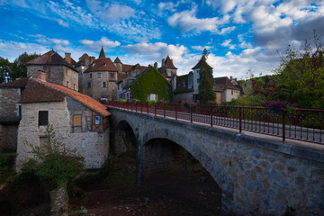 Obraz premium Wunderschönes Dorf Carennac im Vallée de la Dordogne