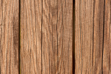 Wooden planks on a fence. Wooden background.