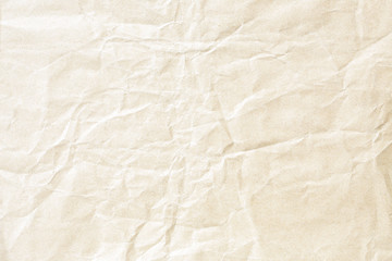 Soft brown crumpled winkle detail background paper texture - obrazy, fototapety, plakaty