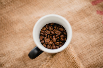 cup of coffee beans