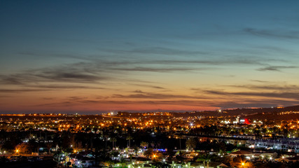 Obraz premium night view of the international countryside in Maspalomas