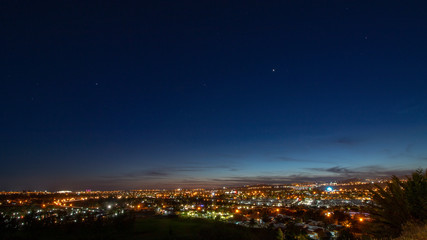 Naklejka premium night view of the international countryside in Maspalomas
