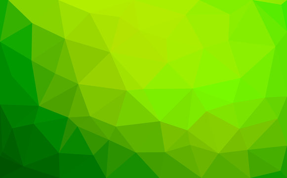 Modern green abstract polygonal background. Geometric texture background in origami style.