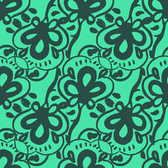 Fototapeta premium vector seamless patterns with motif floral ornaments