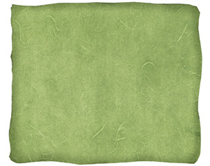 Green Korean traditional paper with rounded border