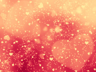 love abstract background shiny hearts colorful blurs