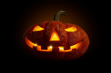 pumpkin on white background isolated