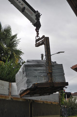 forklift with heavy load