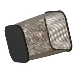 Wastepaper basket on a white background, isolate. 3D rendering of excellent quality in high resolution. It can be enlarged and used as a background or texture.
