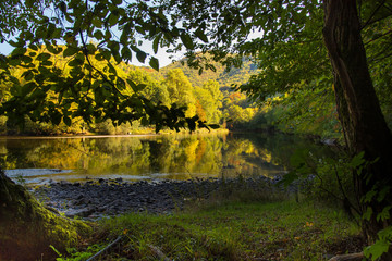 Flussidylle im Vallée de la Dordogne