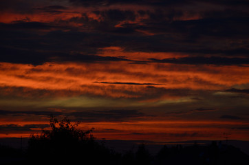Zachód na przedmieściu