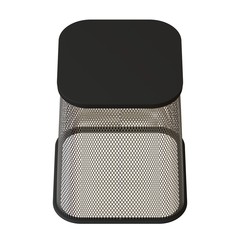 Wastepaper basket on a white background, isolate. 3D rendering of excellent quality in high resolution. It can be enlarged and used as a background or texture.