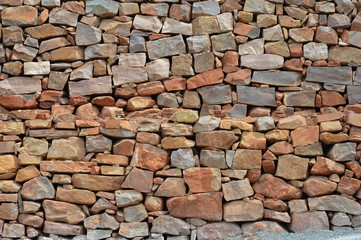 wall of old bricks