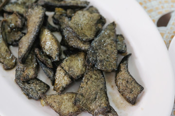 Fried pork liver