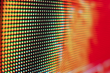 LED video wall with high saturated pattern