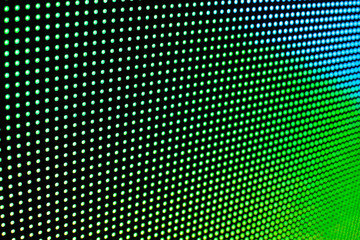 LED video wall with high saturated pattern