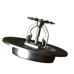 Fire sprinkler on white background, isolate. 3D rendering of excellent quality in high resolution. It can be enlarged and used as a background or texture.