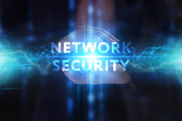 The concept of business, technology, the Internet and the network. A young entrepreneur working on...