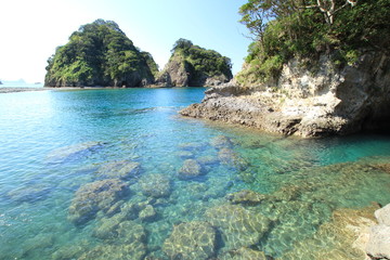 Fototapeta na wymiar 西伊豆　浮島海岸〜燈明ヶ崎