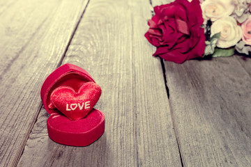 heart-shaped in jewelry box