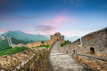 Grote Muur van China bij de sectie Jinshanling.