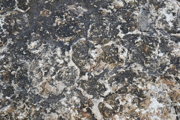 Isolated closeup of top of boulder showing patter and texture for background