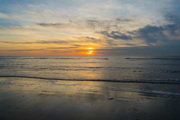 sunset over the sea North Sea