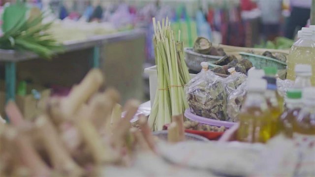 Dry Ingredients in Malaysian Traditional Market - Hand Held 