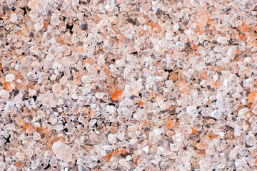 Himalayan salt on black background