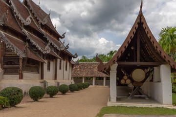 Ancient temples in northern Thailand used in religious ceremonies According to faith.