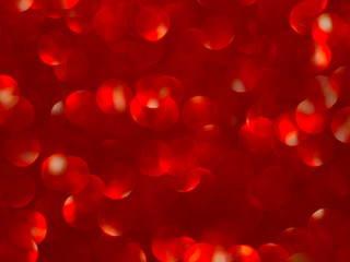 Holiday bokeh red lights background