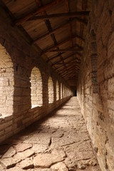 interior of old castle