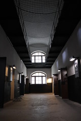 corridor in an old jail