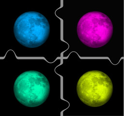 Color Moon © Steve Fossiant